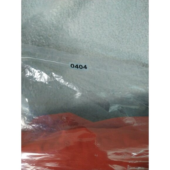 Chaps Jacket Mens Medium Orange Full Zip Fleece Lined Mock Neck Windbreaker - Picture 9 of 9